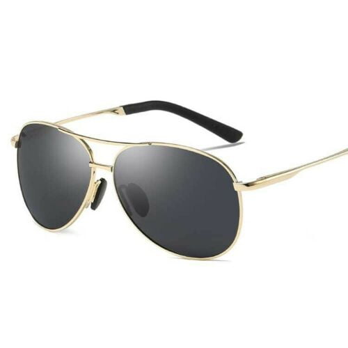 2 Pairs Men Women Aviator Pilot Style Polarized Driving UV400 Sunglasses w// Case
